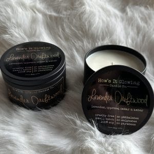 8 oz Lavender Driftwood Soy Candle