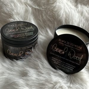 8 oz Beach Wood Soy Candle